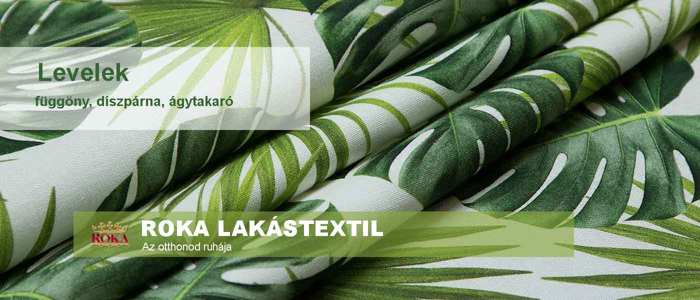 Levelek, zöld levelek ROKA Lakástextil stílusok