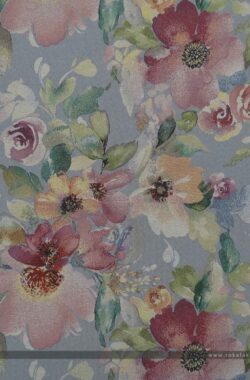 Flower szürke bútorszövet virágos mintával 100