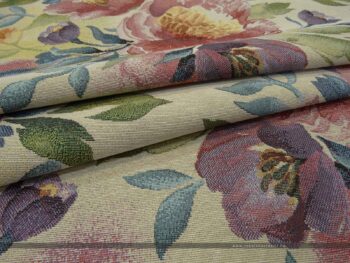 Flower fehér bútorszövet hajtott2