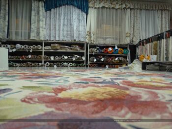 Flower fehér bútorszövet lapos