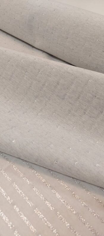 Punt dekorvászon lurex ezüst 320 cm széles 3