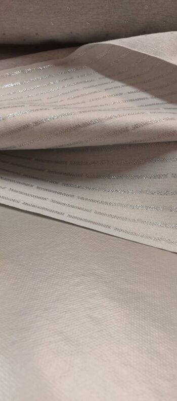 Punt dekorvászon lurex ezüst 320 cm széles 6