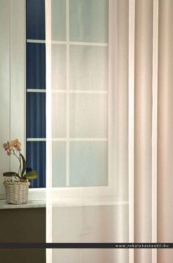 Mira fényáteresztő függöny caffe latte színű organza