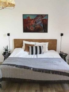 Ágyfejvég műbőrből