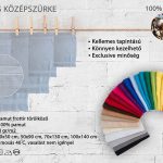 pamut frottír törölköző világosszürke