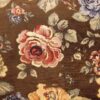 Katrin rózsás klasszikus bútorszövet barna