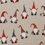 törpe mikulás dekorvászon 100 vágott