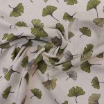 Ginkgo biloba dekorvászon gyűrt