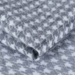 Galahad tyúkláb mintás bútorszövet szürke