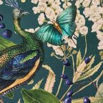 Pávás digitális dekorvászon banner