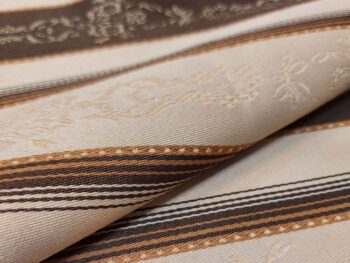 Lozano klasszikus bútorszövet csíkos barna hullam