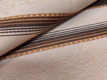 Lozano klasszikus bútorszövet csíkos barna hullám2