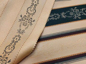 Lozano klasszikus bútorszövet csíkos zöld hullám