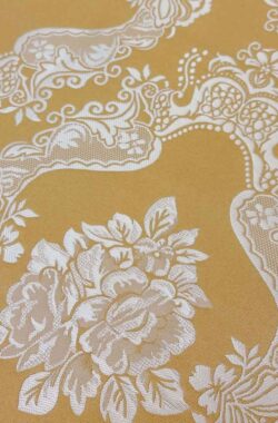 romina klasszikus bútorszövet sárga