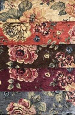 Goblen rózsás bútorszövet