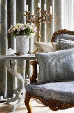 Filippo rokokó mintás sötétítőfüggöny