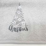 Pamut törölköző Christmas ezüst