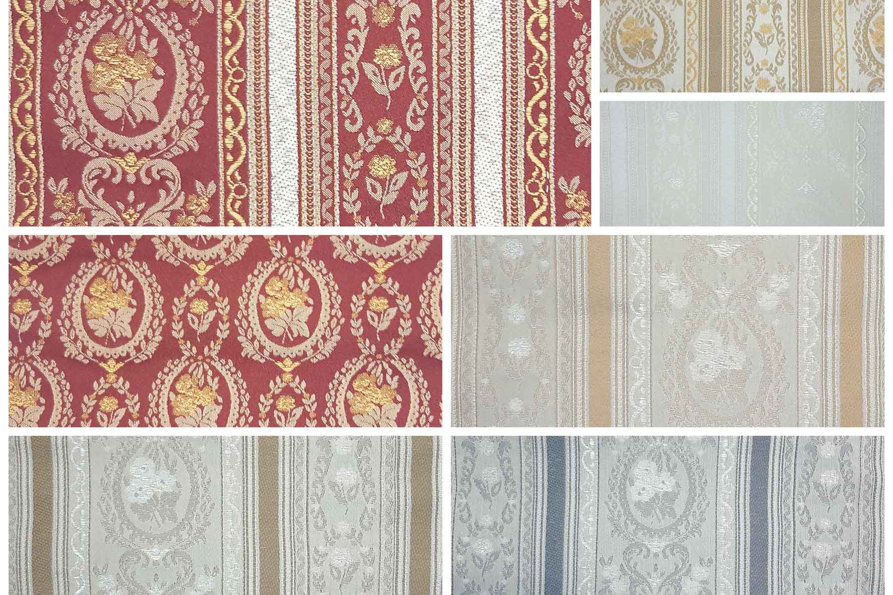 Roban klasszikus bútorszövet kollázs