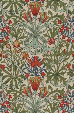 Szecessziós virágok bútorszövet