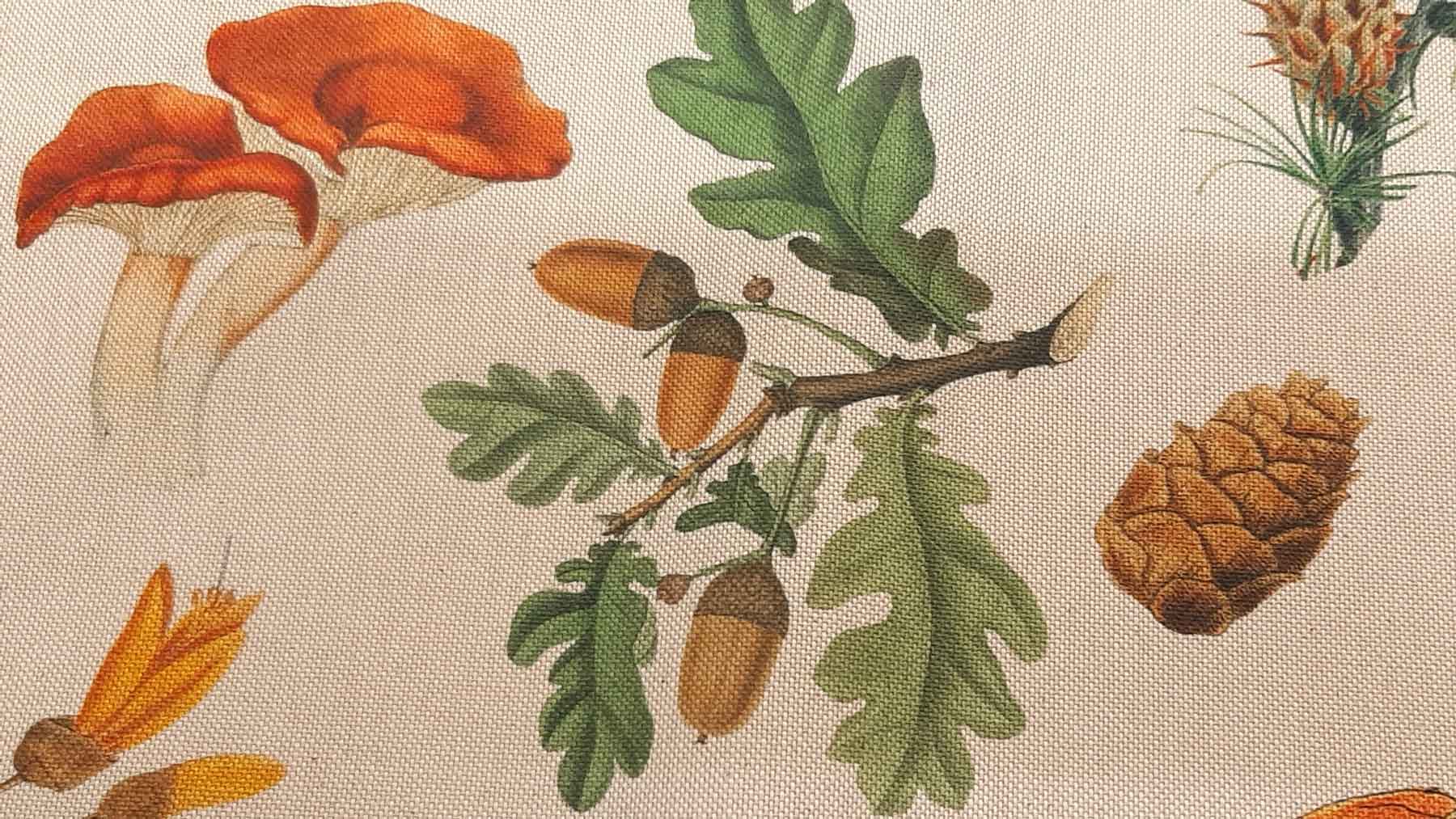 Megjött az ősz pamutvászon 100% pamut makk