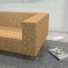 Capello exclusive klasszikus bútorszövet 280 cm FR,  enteriőr sárga