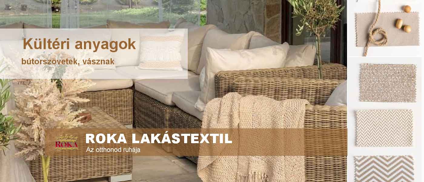 Kültéri anyagok, kárpitok, textilek bézs