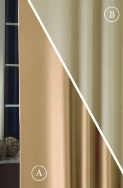 Kétoldalas blackout függöny caffe-latte-krém C04