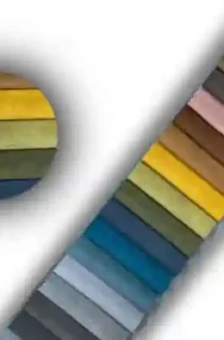 Budanube egyszínű lángálló bútorszövet mintasál