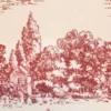 Életképes bordó dekorvászon Toile de jouy zoom4