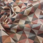 indián háromszogek bútorszövet gyűrt