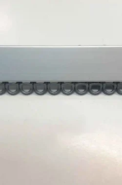 Kész karnis ezüst 145cm magasprofilú alumínium sín front