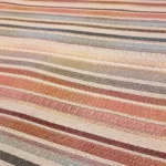 Indiai csíkos gobelin bútorszövet széle