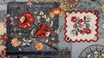 Folklore Jeans gobelin bútorszövet kalocsai hímzés