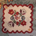 Folklore Jeans gobelin bútorszövet kisterítő