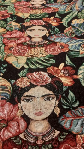 Frida Kahlo gobelin bútorszövet álló