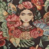 Frida Kahlo gobelin bútorszövet zoom arc