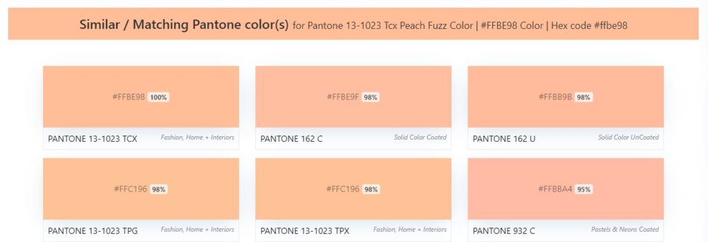 ffbe98 - év színe 024 html kóddal - icolors