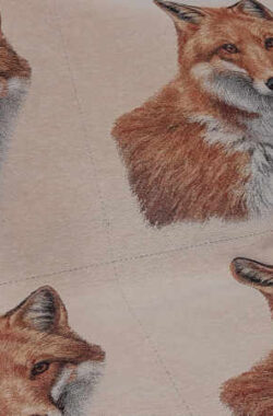 Róka gobelin díszpárna bútorszövet