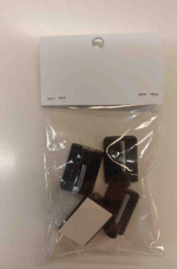 Öntapadós vitrázs kampó fekete