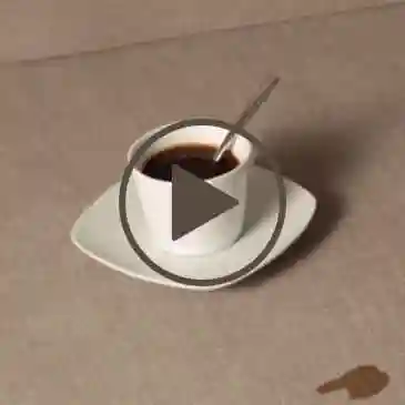 kávéfolt aquaclean anyagból - tisztítás tiszta vízzel - video
