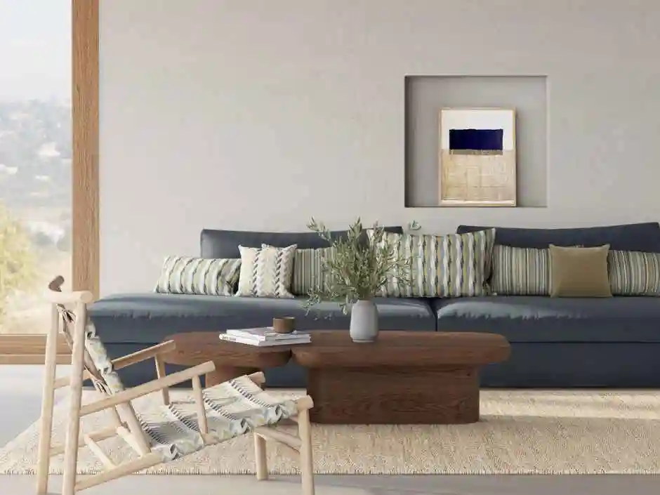 fibreguard enteriőr kanapé kék