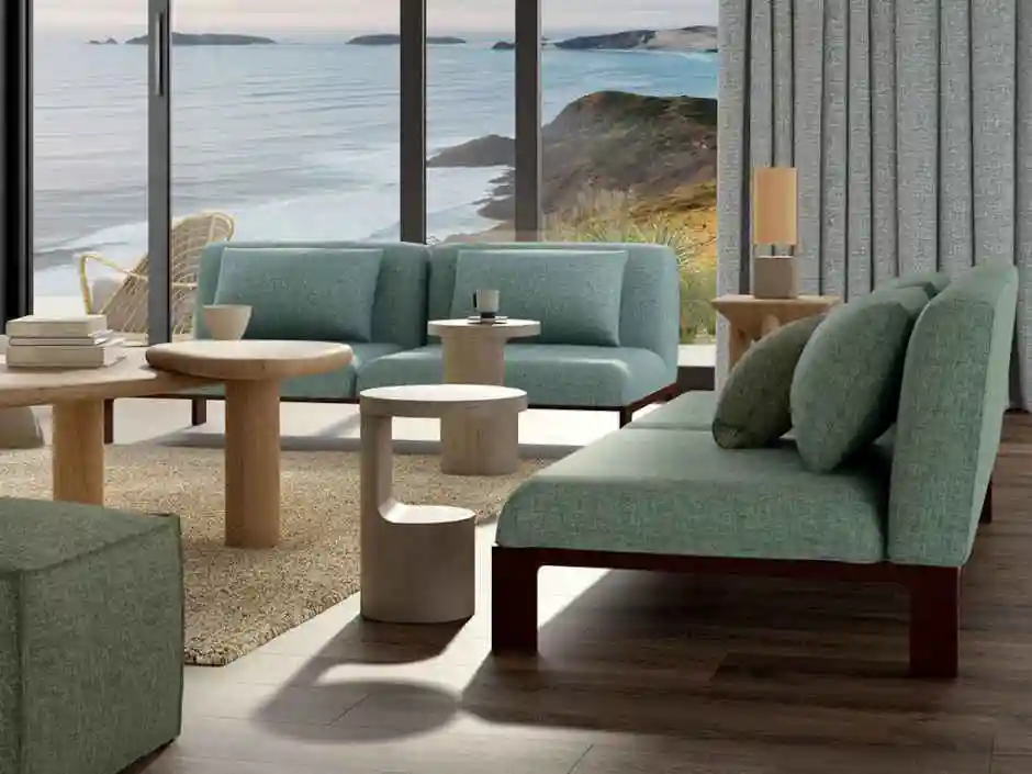 fibreguard enteriőr kanapé türkiz