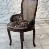 Panthera leopárd mintás székek hálós háttémla kerek szék