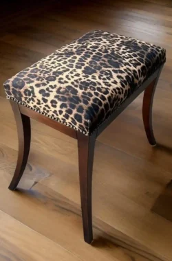 Panthera leopárd mintás székek lábtartó