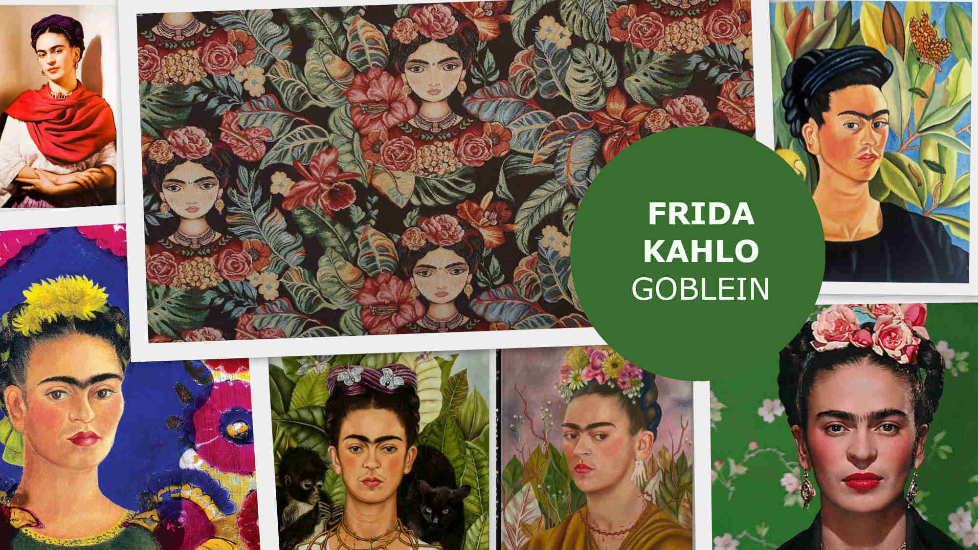 Frida Kahlo kollázs feliratos