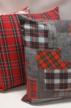 karácsonyi díszpárna piros