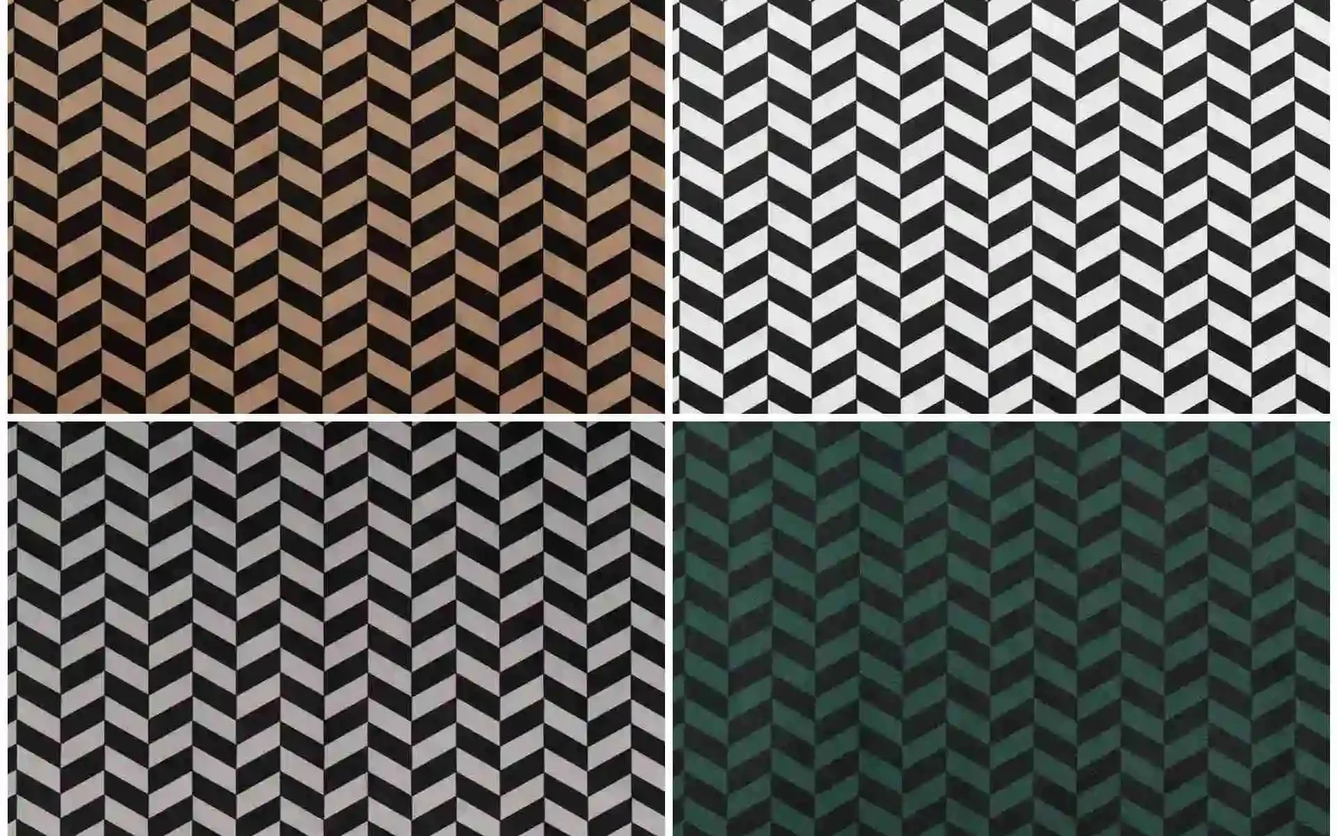 Chevron mintás bútorszövet AmorPrint kollázs