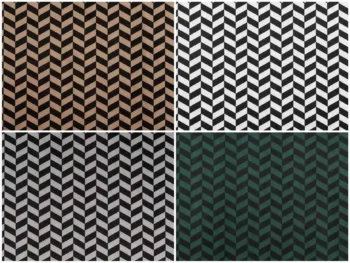 Chevron mintás bútorszövet AmorPrint kollázs