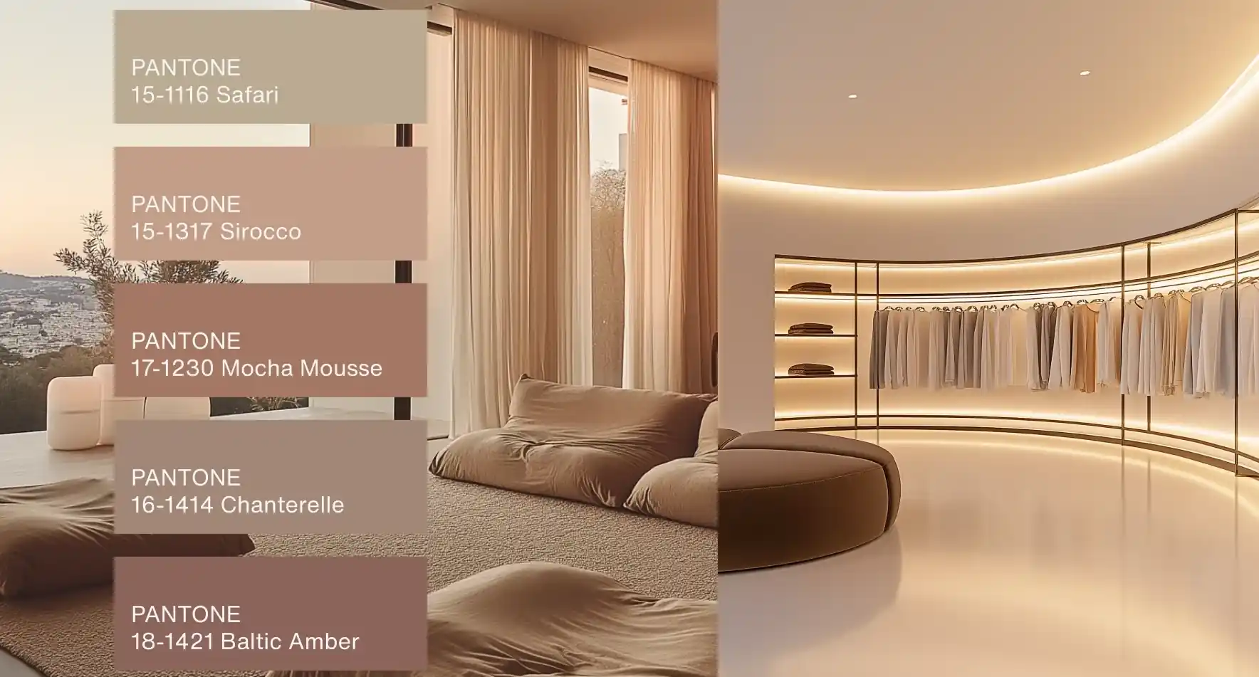 év színe 2025 enteriőr példákkal