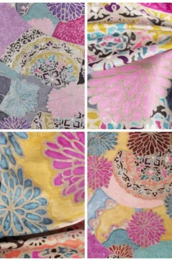 magenta színes bútorszövet kollázs